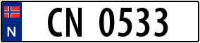 Trailer License Plate